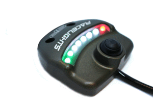 Racelights indication device for motorsport